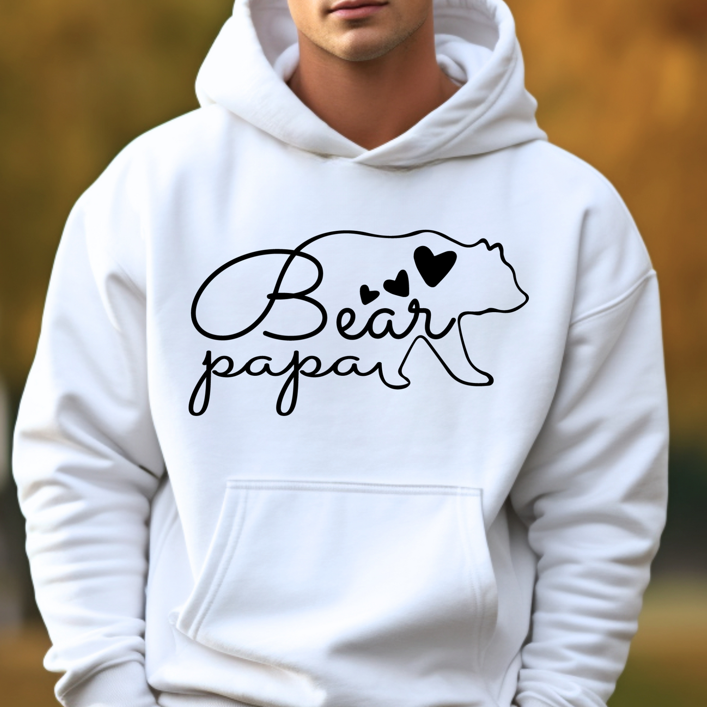 Papa Bear Silhouette Graphic Tee or Hoodie