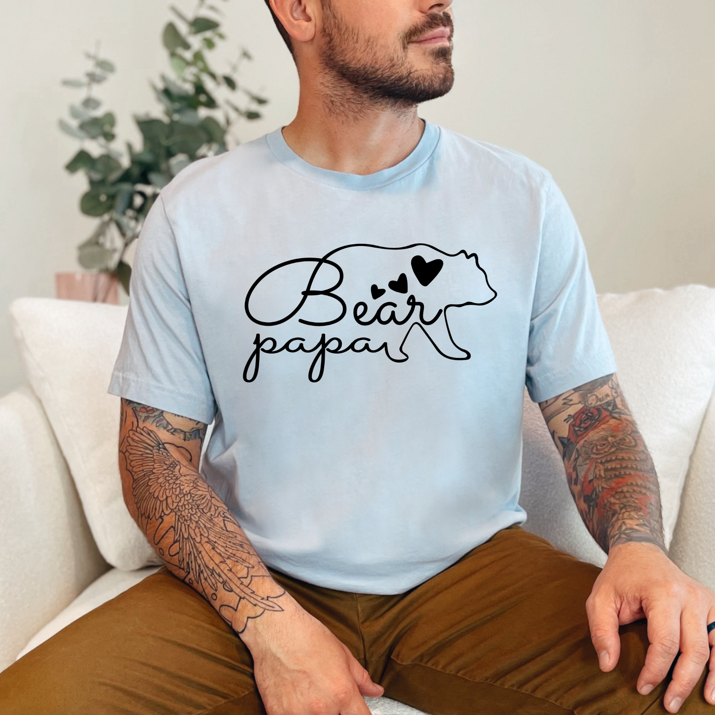 Papa Bear Silhouette Graphic Tee or Hoodie