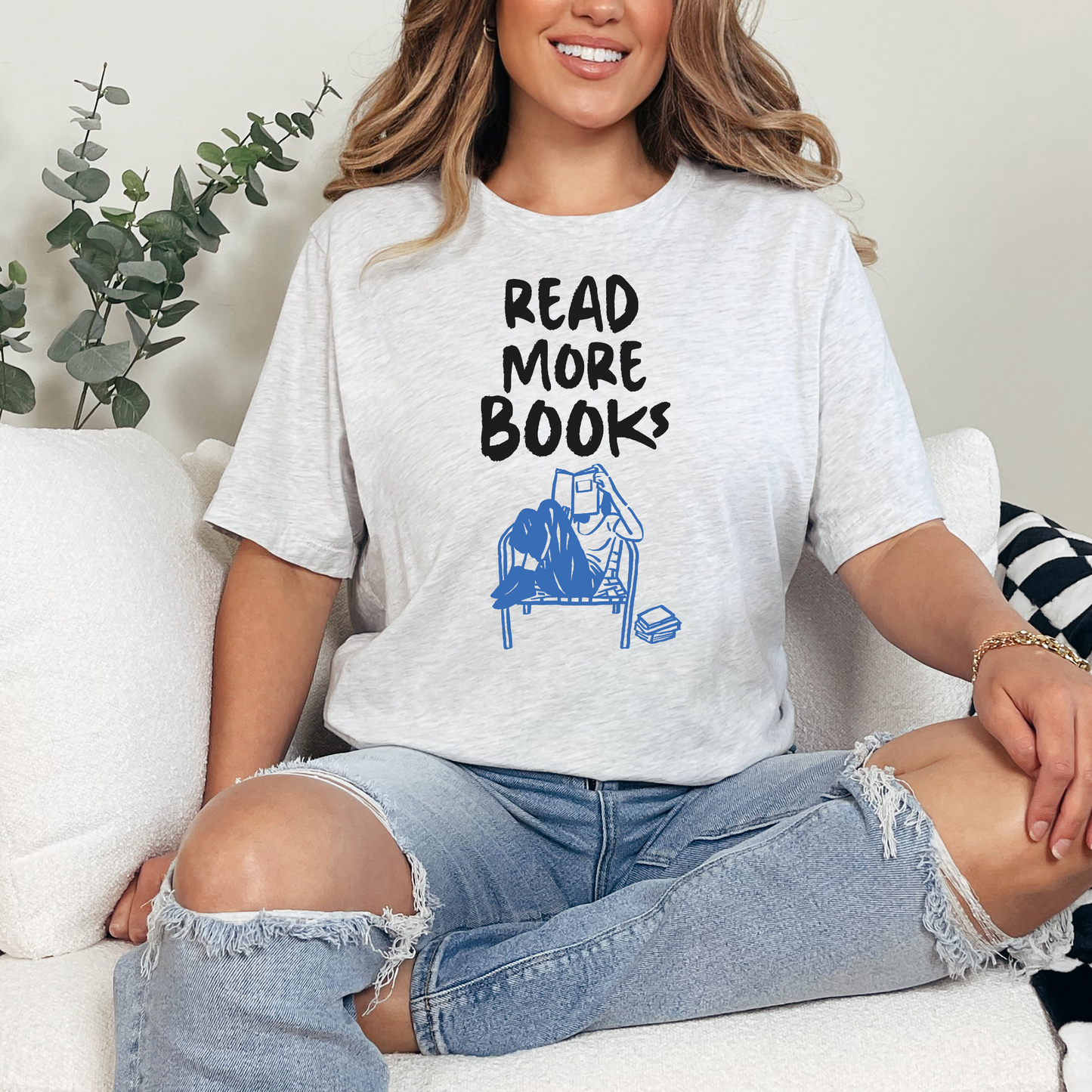 Read More with Books Graphic Tee