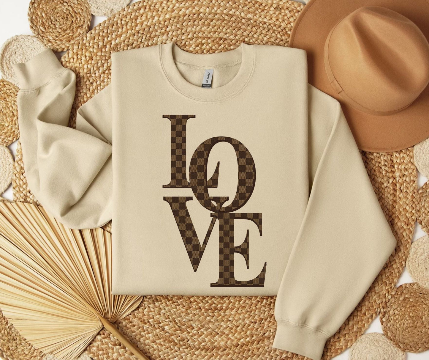 Checkered Love SWEATSHIRT