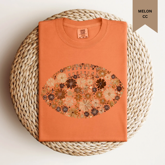 Floral Football Tee