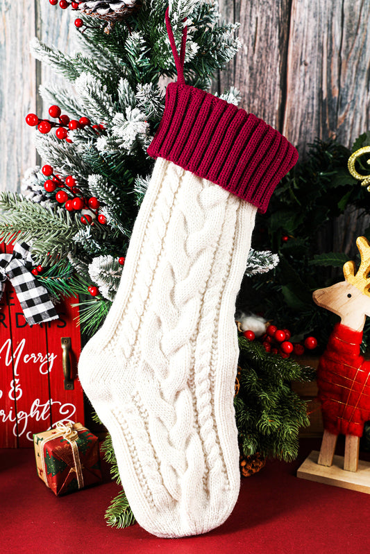 White and Red Stocking