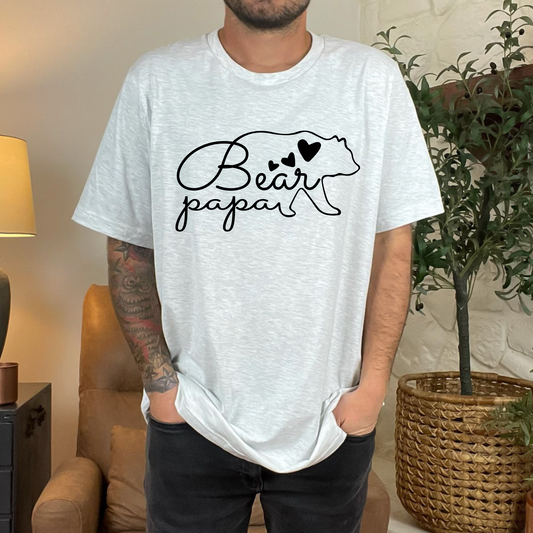 Papa Bear Silhouette Graphic Tee or Hoodie