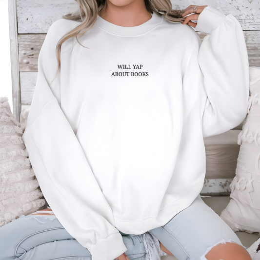 Will Yap About Books Sweatshirt
