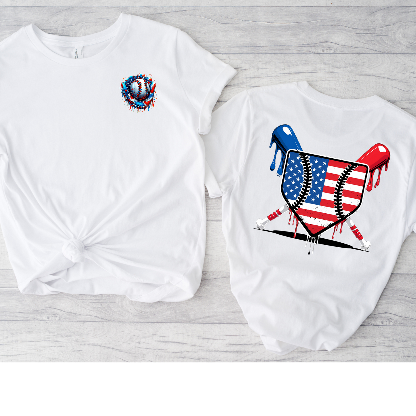 American Baseball Drip Graphic Tee (Youth)