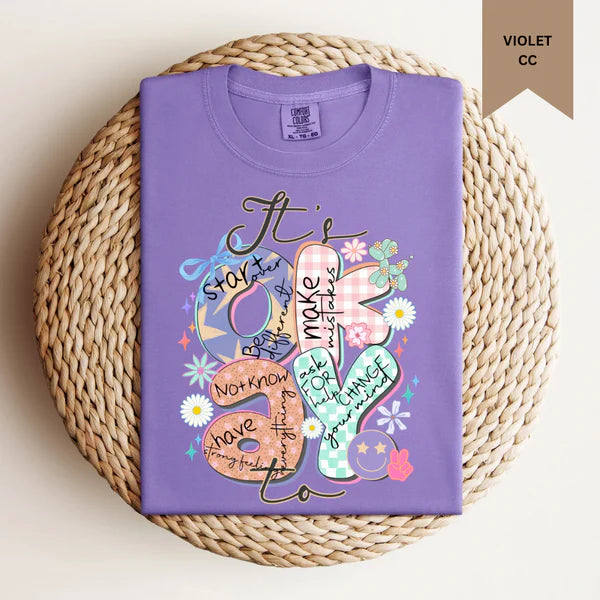 It’s Okay Floral Tee