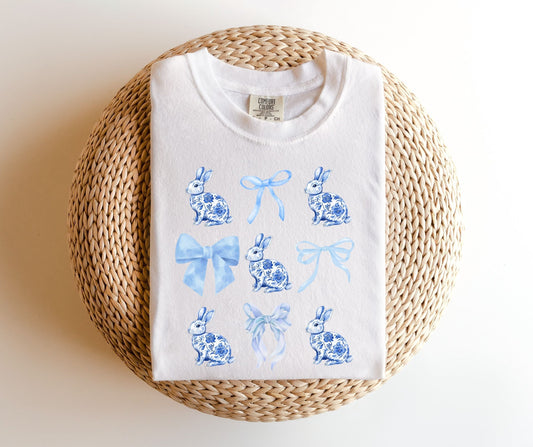 Chinoiserie & Bow Bunny Tee