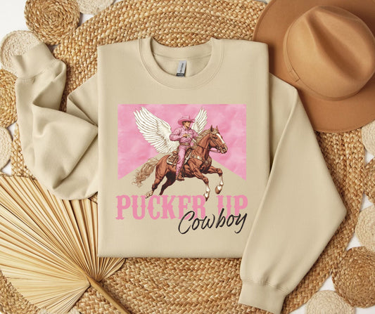 Pucker Up Cowboy SWEATSHIRT