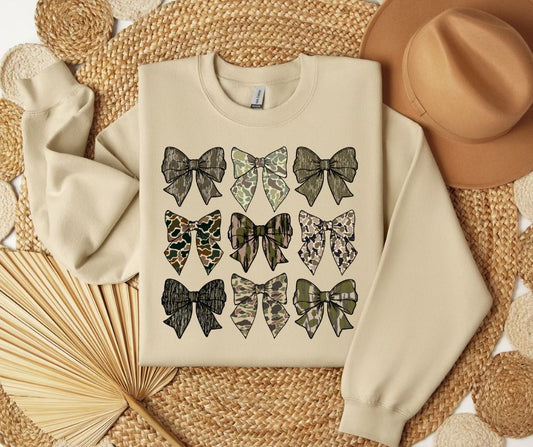 Camo Bow SWEATSHIRT