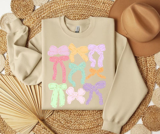 Colorful Bow SWEATSHIRT